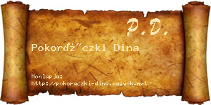 Pokoráczki Dina névjegykártya
